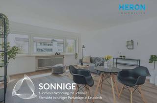 Wohnung kaufen in 88299 Leutkirch im Allgäu, SONNIGE - 1-Zimmer-Wohnung mit schöner Fernsicht in ruhiger Parkanlage in Leutkirch