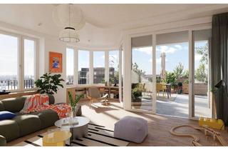 Penthouse kaufen in Mariane-Von-Rantzau-Straße, 10243 Friedrichshain, Penthouse-Feeling über der Spree: Exklusives Panorama-Domizil mit Sonnen-Loggien & High-End-Ausstatt