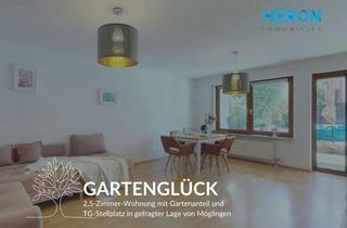 Wohnung kaufen in 71696 Möglingen, GARTENGLÜCK - 2,5-Zimmer-Wohnung mit Gartenanteil und TG-Stellplatz in gefragter Lage von Möglingen