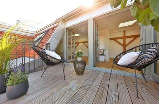 Wohnung kaufen in Thalkirchner Straße 80, 80337 Ludwigsvorstadt-Isarvorstadt, Gartenpalais-Dachpalast "Rosa" - 4 Zimmer, Dachterrasse, Kamin, Klimaanlage - Fitness & Sauna