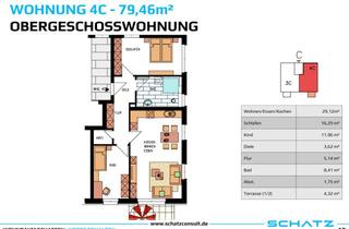 Wohnung kaufen in Kreuzer Straße 18/2, 72160 Horb am Neckar, Barrierefreie 3-Zi Obergeschosswohnung im Naturpark mit Aufzug