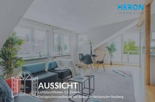 Wohnung kaufen in 74172 Neckarsulm, AUSSICHT - Lichtdurchflutete 3,5-Zimmer-Dachgeschosswohnung mit Balkon in Neckarsulm-Neuberg