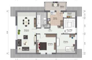 Wohnung kaufen in Landstraße, 76571 Gaggenau, Sonnige 3-Zimmer-Dachgeschosswohnung mit Balkon & Renditepotenzial