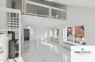 Wohnung kaufen in 71229 Leonberg, Exklusives Wohnerlebnis über den Dächern – 3,5-Zimmer-Maisonette mit Dachterrasse