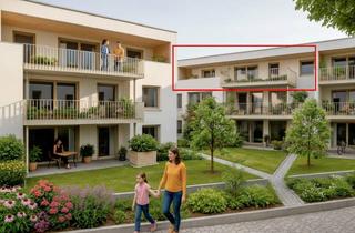 Penthouse kaufen in 89129 Langenau, 4-Zimmer Penthouse Wohnung mit großzügiger Dachterrasse – KFW 40 QNG