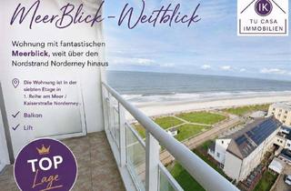 Wohnung kaufen in 26548 Norderney, Glück hat 4 Buchstaben - MEER -Wohnung mit Balkon + mega Meerblick