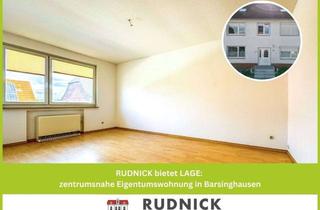 Wohnung kaufen in 30890 Barsinghausen, RUDNICK bietet LAGE: zentrumsnahe Eigentumswohnung in Barsinghausen