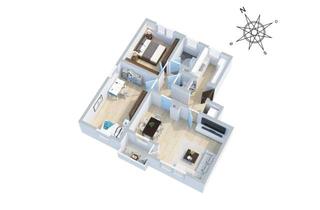 Wohnung kaufen in 71139 Ehningen, Einfach gut Wohnen - 3,5 Zi. ETW in ruhiger Lage