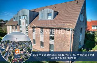 Wohnung kaufen in 23746 Kellenhusen (Ostsee), 300 m zur Ostsee: moderne 3-Zi.-Wohnung mit Balkon & Tiefgarage