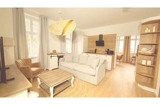 Wohnung mieten in August-Bebel-Straße 20, 18586 Sellin, Exklusiv: Vollmöblierte & kernsanierte 57m² 2-Zimmer-Altbauwohnung + Balkon + Küche (Sellin/Rügen)