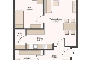 Wohnung mieten in 85356 Freising, Erstbezug - Etagenwohnung mit Balkon