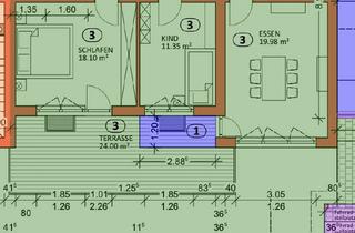 Wohnung mieten in Zugspitzstrasse 11, 82393 Iffeldorf, Wohnen mit Komfort: 3 Zimmer, große Terrasse, Garten und direkter Zugang von den Parkplätzen