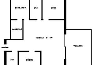 Wohnung mieten in An Der Rennbahn 5a, 76473 Iffezheim, Gepflegte 3-Zimmer-Erdgeschosswohnung mit Terasse in Iffezheim