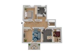 Wohnung mieten in 25899 Niebüll, Seniorenwohnung, barrierearm, 3-Zimmer-EG-Wohnung in zentraler Lage