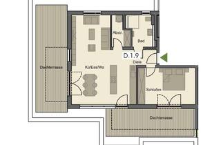 Wohnung mieten in 87772 Pfaffenhausen, Exklusiver Erstbezug in Pfaffenhausen: Helle 2-Zimmer-Wohnung mit Dachterrasse