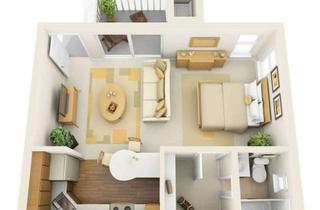 Wohnung mieten in 29525 Uelzen, Exklusive, gepflegte 1-Zimmer-Wohnung mit gehobener Innenausstattung mit Balkon und EBK