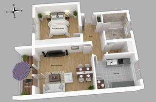 Wohnung mieten in Marienstraße, 06792 Sandersdorf, Schöne 2-Raum-Wohnung in Sandersdorf mit Balkon