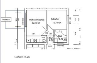 Wohnung mieten in Salchauer Straße 28a, 39638 Letzlingen, Neuwertige 2-Raum-EG-Wohnung mit Terrasse in Gardelegen OT Letzlingen