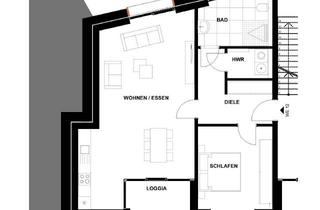 Wohnung mieten in 48268 Greven, Wohnen im Südkino - Exklusive 2-Zimmer-Wohnung mit Loggia *Pendlerfreundlich nach Münster