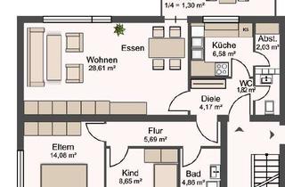 Wohnung mieten in Basbergstraße 41, 31787 Hameln, Helle gemütliche 3 Zimmer Wohnung mit Balkon & Keller (reniviert)t