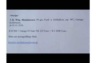 Wohnung mieten in 79365 Rheinhausen, Schöne 3-Zimmer-Wohnung mit Balkon in Rheinhausen