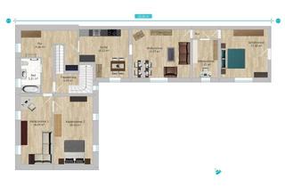 Wohnung mieten in 07958 Hohenleuben, gedämmte 5-Zimmer Wohnung mit EBK im 1. OG, Garage, Stellplatz, Garten mit Pool, großer Werkstatt