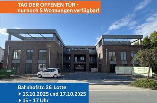 Wohnung mieten in 49504 Lotte, Chancen sind da, um sie zu nutzen!*Neubauwohnung mit hochwertiger Ausstattung*