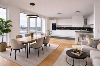 Penthouse mieten in 88048 Friedrichshafen, Exklusive 4-Zimmer-Penthouse-Wohnung mit luxuriöser Innenausstattung in FN Neue Mitte mit Seeblick