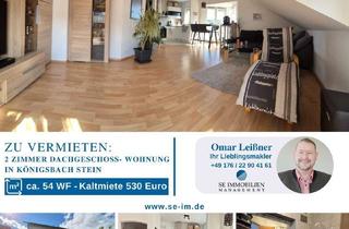 Wohnung mieten in 75203 Königsbach-Stein, 2 Zimmer- DG-Wohnung in Königsbach-Stein (OT Stein) in Feldrandnähe zu vermieten!