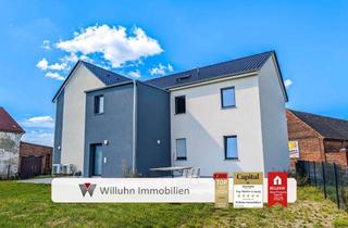 Wohnung mieten in Krostitzer Straße, 04509 Schönwölkau, Geräumige 4RW | Hochwertig saniert | Garten, Terasse, Tageslichtbad & Fußbodenheizung!
