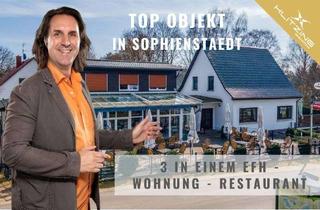 Gewerbeimmobilie kaufen in 16348 Marienwerder, ⭐ 3 in Einem Paket - Haus - Wohnung - Restaurant - PROVISIONSFREI ⭐