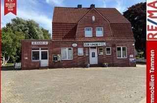 Gewerbeimmobilie kaufen in 26826 Weener, * Gaststätte mit Saalbetrieb * Imbiss möglich * Wohnung im Dachgeschoss *