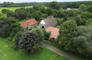 Haus kaufen in 21726 Heinbockel, Resthof mit Fachwerkhaus, Reetdachhaus, Scheune. Idyllisch gelegen in der Natur