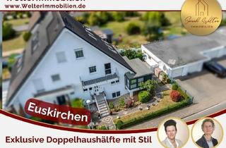 Doppelhaushälfte kaufen in 53879 Euskirchen, Exklusives Wohnerlebnis: stilvolle Doppelhaushälfte mit ELW und Garage