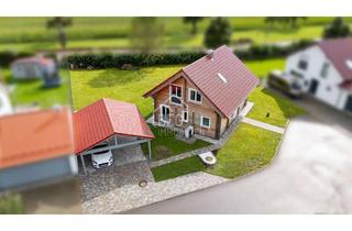 Einfamilienhaus kaufen in 74424 Bühlertann, Freistehendes Einfamilienhaus in Blockbauweise mit großem Garten
