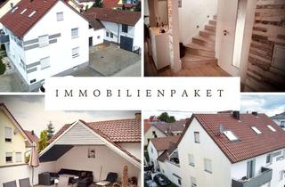 Haus kaufen in 74391 Erligheim, Attraktives Ensemble: Saniertes Zweifamilienhaus mit Werkhalle, Dachterrasse & 8 Stellplätzen