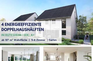 Doppelhaushälfte kaufen in 71277 Rutesheim, Vier moderne Doppelhaushälften in Rutesheim – klimafreundlich, familiengerecht & bestens angebunden
