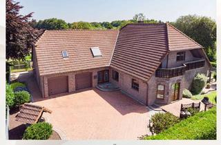 Einfamilienhaus kaufen in 26529 Rechtsupweg, Repräsentatives Einfamilienhaus mit Doppelgarage und großem Garten
