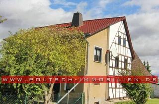 Haus kaufen in 04626 Dobitschen, Ruhig gelegenes, rustikales Fachwerkhaus mit großem Garten und 2 Garagen