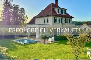 Villa kaufen in 32602 Vlotho, Spektakuläre Villa mit parkartigem Südgarten, Pool und herrlichem Weserblick