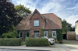 Haus kaufen in 25821 Bredstedt, Historischer Charme trifft modernen Wohnkomfort – Zweifamilienhaus mit Ruhepol im Garten