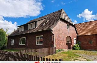 Haus kaufen in 31608 Marklohe, Zweifamilienhaus mit vielseitigem Potential, großem Garten + Nebengebäuden