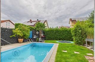 Doppelhaushälfte kaufen in 68723 Plankstadt, Schöne Doppelhaushälfte in Plankstadt – Top-Lage, Garten mit Pool inklusive – auf Erbpachtgrundstück