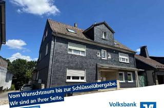 Haus kaufen in 42477 Radevormwald, Attraktives Dreifamilienhaus mit neuer klimafreundlicher Pelletheizung, 4 Garagen und 3 Stel