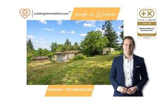 Haus kaufen in 99425 Taubach, Provisionsfrei: Eigentums-Garten-Grundstück mit Bungalow & Apfelbäumen