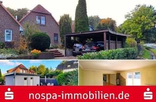Doppelhaushälfte kaufen in 24884 Selk, Doppelhaushälfte mit Anbau von ca. 2012, Doppelcarport und 3 Terrassen nah am Haddebyer Noor