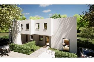 Haus kaufen in 63225 Langen, Modernes Wohnen in Langen! KfW 40 NH DHH im Bauhausstil mit Terrasse, Balkon und Garten!