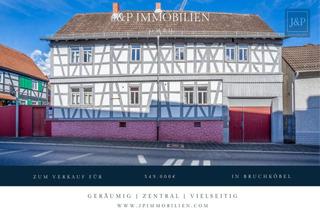 Haus kaufen in 63486 Bruchköbel, Zentral & vielseitig: Großes Fachwerkhaus mit Einliegerwohnung und Nebengebäuden!