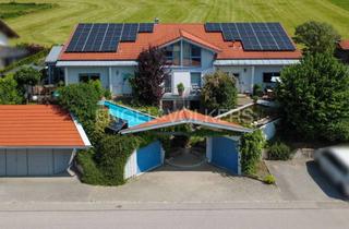 Haus kaufen in 82383 Hohenpeißenberg, Modernes, energieeffizientes Architekten-Zweifamilienhaus mit Büro-/Praxisräumen, Außen-Pool und ...