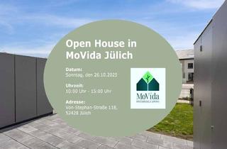 Haus mieten in Von-Stephan-Straße 130, 52428 Jülich, Willkommen im neuen Lebenskapitel! Sei Gärtner, sei Griller, sei Familie - MoVida Haus zur Miete.